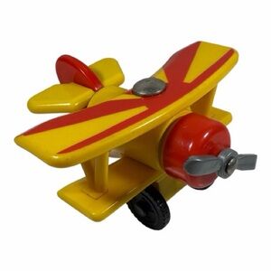 2002 Learning Curve Wooden Thomas Train Silver Propeller Tiger Moth!